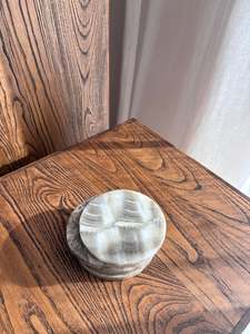 Dining: Grey Marble Coasters