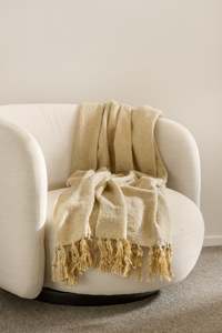 Textiles: Richmond Throw in Putty