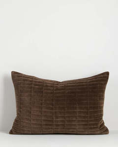 Textiles: Turner Cushion in Chocolate