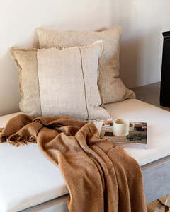 Textiles: Frankton Sand Cushion 50 x 50cm