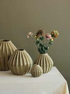 Homewares Objects: Sage Glazed Vessel