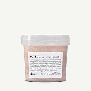 Treatment Masks: Davines Solu Sea Salt Scrub Cleanser