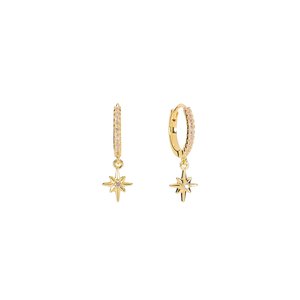 Products: Empowerment huggie earrings gold Sachii
