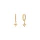 Empowerment huggie earrings gold Sachii