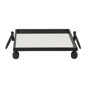 Products: Black Metal Large Rectangle Tray Sachii