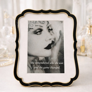 Products: Art Deco Black, White and Gold Vintage quote frame Sachii