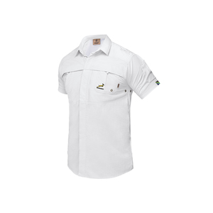 Products: Men’s Gariep Shirt S/S – White (Licensed Springbok) – SA Clothing Limited
