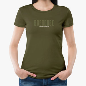 Products: Ladies T-Shirt Dot Printed – Olive Green “Gebore” – SA Clothing Limited