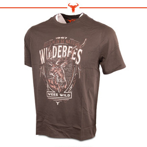 Products: Wildebees Casual Woodlook Kudu Shield T-Shirt – SA Clothing Limited