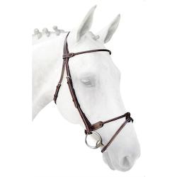 Silver Crown Bridles: Silver Crown Bridle Round Flash Noseband