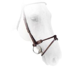 Silver Crown Bridles: Silver Crown Round Leather Noseband