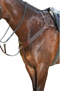Breastplates & Martingale Fountain City Saddlery: Collegiate Straight Breastplate Brown Full