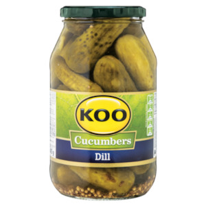 Products: Koo Gherkins Dill 375g – Safari Meats & SA