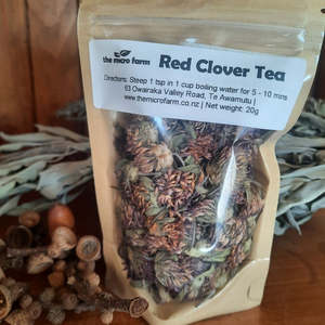 Culinary Herbs: Red Clover Tea 10g - Waikato grown & spray free