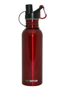 750ml SafeBotle Metallic Red - SafeBottlesSafeBottles - saving you, saving the planet