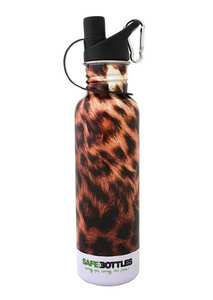 750ml SafeBottle Leopard Print - SafeBottlesSafeBottles - saving you, saving the planet