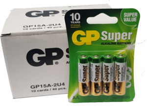 Batteries: AA (40 Pack)
