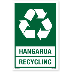 Products: Te Reo Recycling Safety Sign – SafeTradie