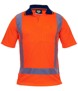PCP1221 Caution Hi-Vis TTMC-W22 Short Sleeve Microfibre Polo, Orange, Sizes S to&hellip;