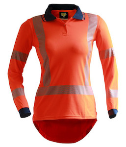 PCP1239 Caution Hi-Vis TTMC-W22 Long Sleeve Segmented Tape Womens Microfibre Pol&hellip;