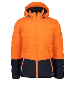 ZJ240 Syzmik Unisex Day Only Streetworx Hooded Puffer Jacket, Orange/Navy, Sizes&hellip;