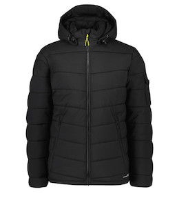 ZJ240 Syzmik Unisex Streetworx Hooded Puffer Jacket, Black, Sizes 2XS to 7XL - S&hellip;