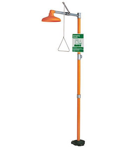 Emergency Showers: GC1662 pH7 Free Standing Shower – Plastic Shower Head - Safety Equipment NZ, Tauranga, Hamilton, Cambridge, Rotorua, BOP