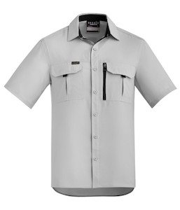 ZW465 Syzmik Mens Outdoor Short Sleeve Shirt, Stone, Sizes 2XS to 7XL - Safety E&hellip;