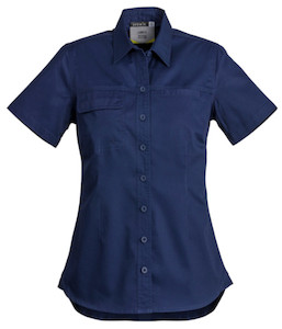 ZWL120 Syzmik Womens Lightweight Tradie Short Sleeve Shirt, Blue, Sizes 8 to 24 &hellip;
