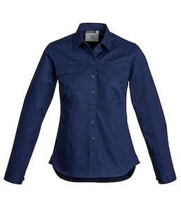 ZWL121 Syzmik Womens Lightweight Tradie Long Sleeve Shirt, Blue, Sizes 8 to 24 -&hellip;