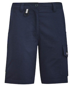 ZS704 Syzmik Womens Rugged Cooling Vented Short, Navy, Sizes 4 to 24 - Safety Eq&hellip;