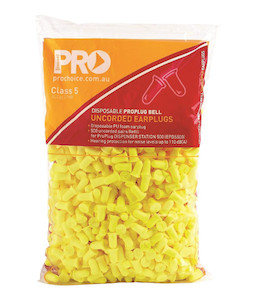 Products: EPYU500R Paramount Safety Probell Uncorded Bell Shaped Earplug Refill Bag for Dispenser, 500 Pairs per Bag - Safety Equipment NZ, Tauranga, Hamilton, Cambridge, Rotorua, BOP
