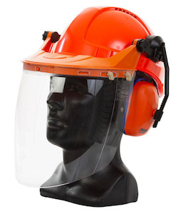 TN1R-VC Esko Tuff-Nut Ratchet Hard Hat Visor Combo, Fluoro Orange - Safety Equip&hellip;
