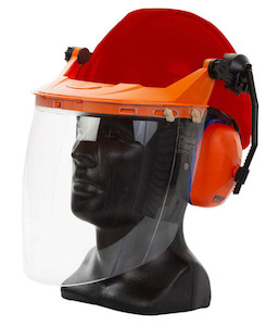 TN1R-VC Esko Tuff-Nut Ratchet Hard Hat Visor Combo, Red - Safety Equipment NZ, T&hellip;