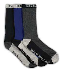 Products: 890-92000 Bata Work Sock 3 Pack Dark - Safety Equipment NZ, Tauranga, Hamilton, Cambridge, Rotorua, BOP