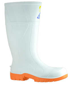 892-12011 Bata Rigger 400ml PVC White/Orange Steel Toe Safety Gumboot, Sizes 3 t&hellip;