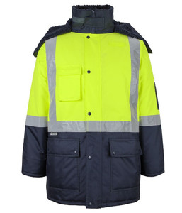 6DFJ JB's Hi Vis Day/Night Freezer Jacket, Lime/Navy, Sizes S to 5XL - Safety Eq&hellip;