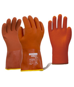 Gloves: OR653T Esko Towa Thermal PVC Gloves with Removable Thermo Liner, Sizes L to 2XL (sold per 6 pairs) - Safety Equipment NZ, Tauranga, Hamilton, Cambridge, Rotorua, BOP
