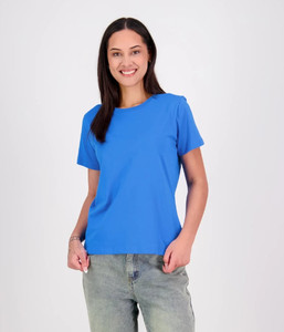 Tees: T203 Cloke Womens Silhouette Tee V2, Aqua, Sizes 8 to 22 - Safety Equipment NZ, Tauranga, Hamilton, Cambridge, Rotorua, BOP