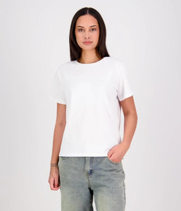 T203 Cloke Womens Silhouette Tee V2, White, Sizes 8 to 22 - Safety Equipment NZ,&hellip;
