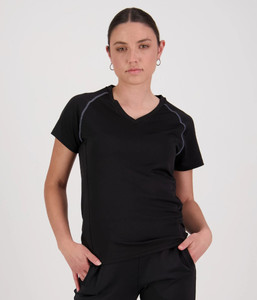 XTG Cloke Womens XT Performance T-Shirt, Black/Grey, Sizes 8 to 22 - Safety Equi&hellip;