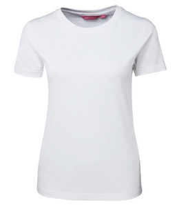 Tees: 1LHT JB's Ladies Cotton Tee, White, Sizes 6 to 20 - Safety Equipment NZ, Tauranga, Hamilton, Cambridge, Rotorua, BOP
