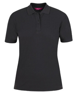 Polos: 2LPS JB's Ladies Polo, Gunmetal, Sizes 8 to 24 - Safety Equipment NZ, Tauranga, Hamilton, Cambridge, Rotorua, BOP