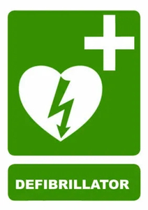 Products: Defibrillator Sign 240mm x 340mm - Safety Online