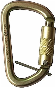 Offset Carabiner Steel, Triple Locking - Safety Online