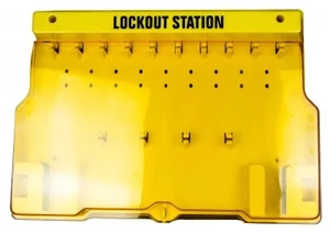 Lockout station - 20-locks - with cover - Safety Online