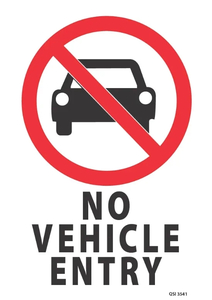Products: No Vehicle Entry - Safety Online
