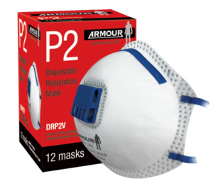ARMOUR Respirator Valved P2 - Box of 12 - Safety Online