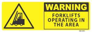 Warning Forklifts Operating - Safety Online