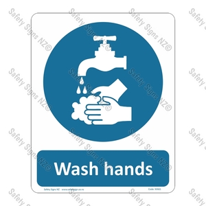 Products: MA61 – Wash Hands Sign